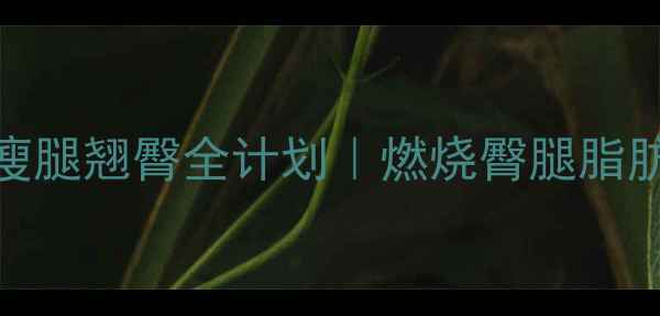 图片 ✨减肥提臀攻略28天瘦腿翘臀全计划｜燃烧臀腿脂肪+蜜桃臀养成术🔥💃1