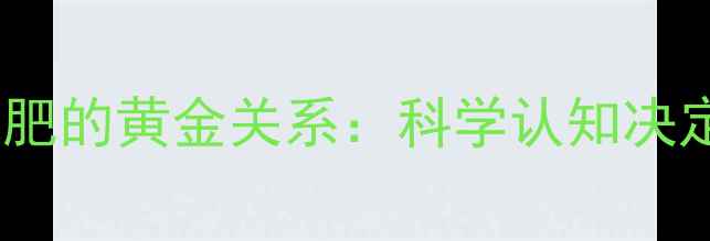 图片 代谢率与减肥的黄金关系：科学认知决定减重效率1