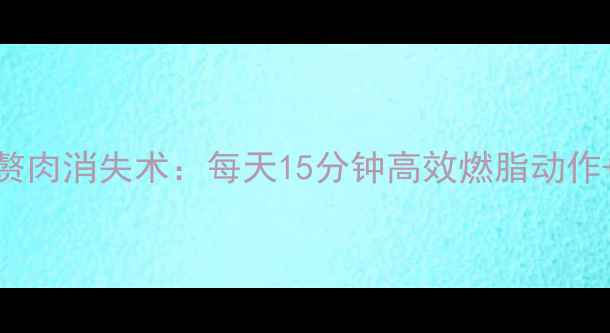 图片 居家版30天腰腹赘肉消失术：每天15分钟高效燃脂动作+饮食管理全攻略