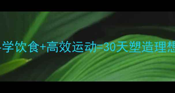 图片 男生健康减肥全攻略：科学饮食+高效运动=30天塑造理想体型（附详细计划表）2