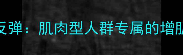 图片 科学减脂不反弹：肌肉型人群专属的增肌期减脂指南