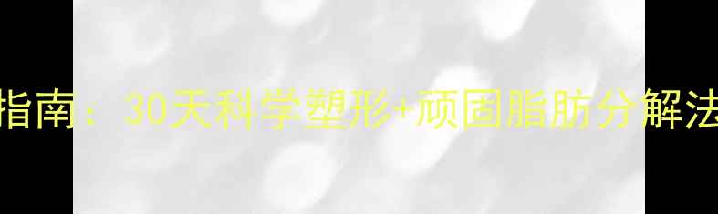 图片 高效减肚腩运动指南：30天科学塑形+顽固脂肪分解法（附动作图解）