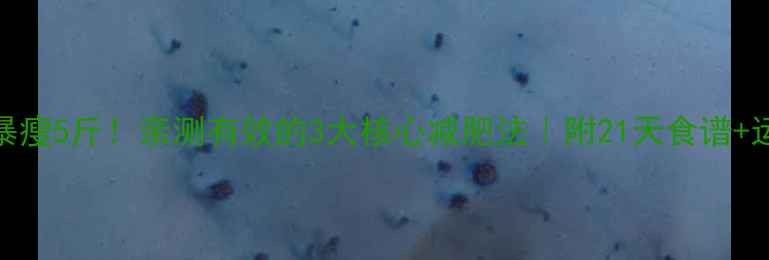 图片 🔥7天暴瘦5斤！亲测有效的3大核心减肥法｜附21天食谱+运动表2